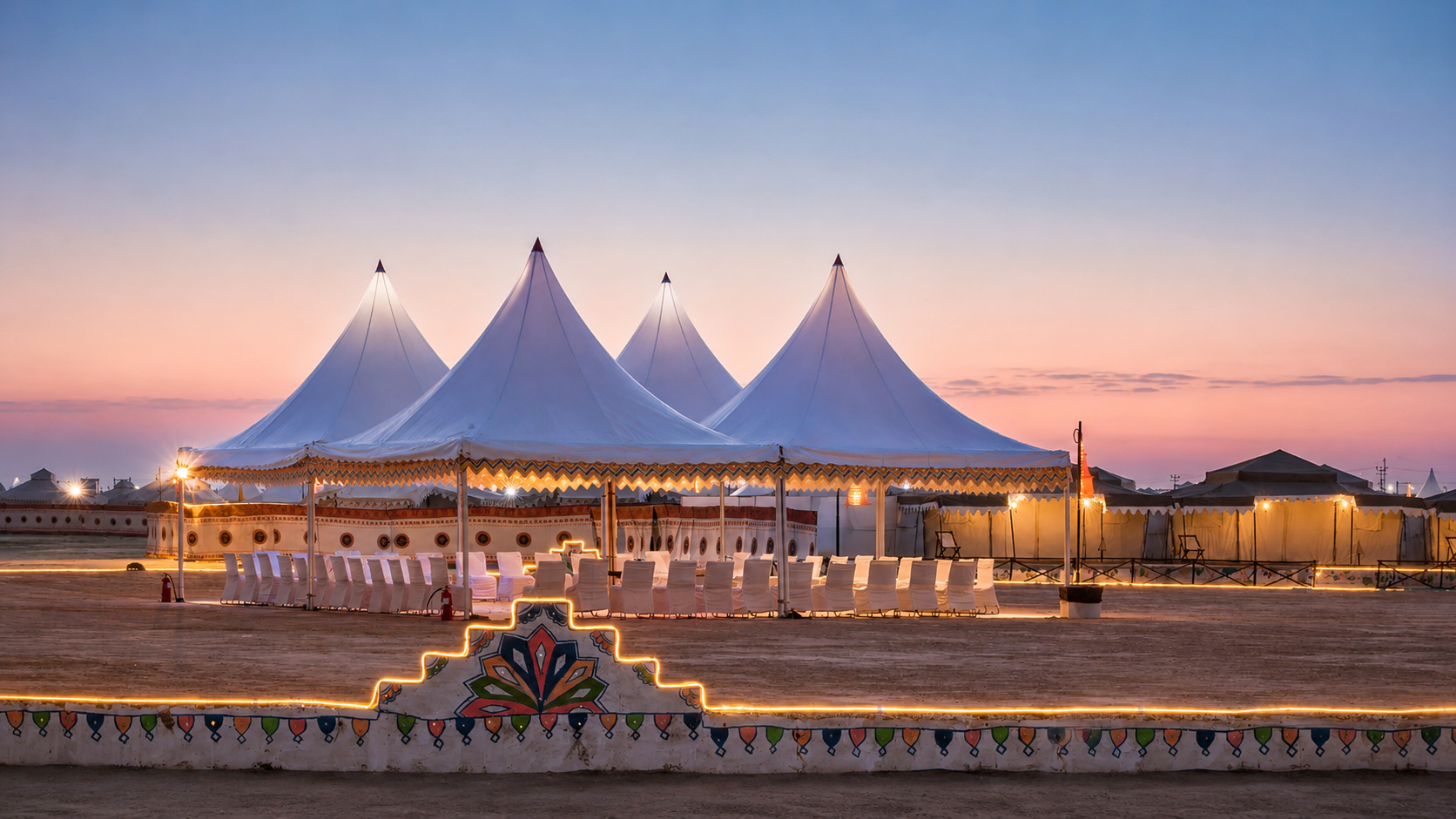 Tent City at White Desert, Kutch